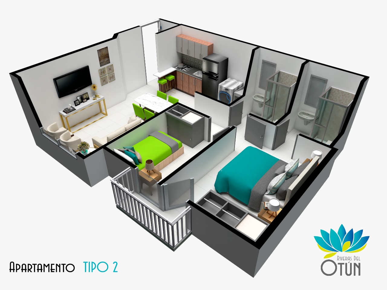 Riveras del Otún - Apto Tipo 2