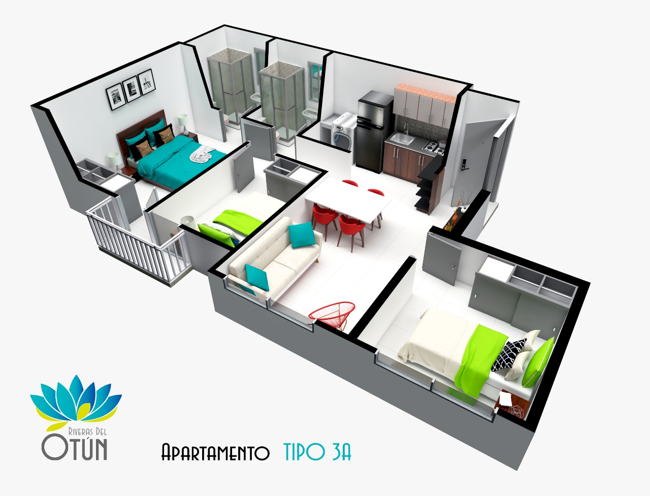 Riveras del Otún - Apto Tipo 3A