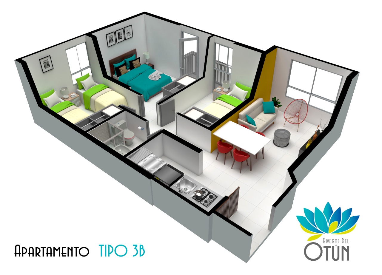 Riveras del Otún - Apto Tipo 3B