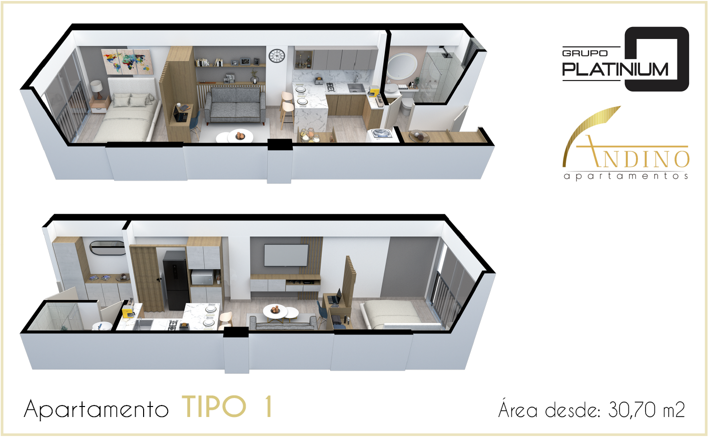 Andino Apartamentos Apto Tipo 1