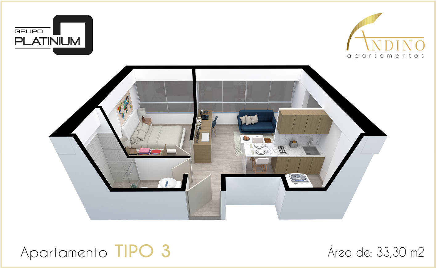 Andino Apartamentos Apto Tipo 3